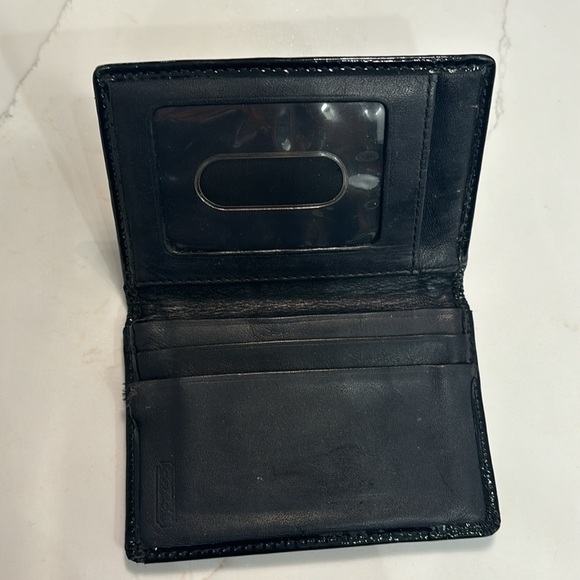 Black, small Coach wallet - Picture 2 of 3